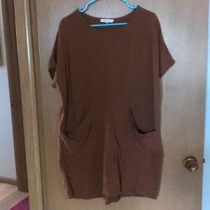 Linen pocket dress